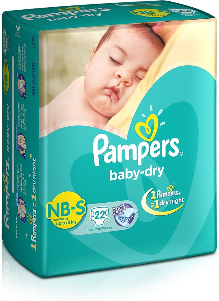 Pampers Baby Dry Diapers Small 46 Pcs