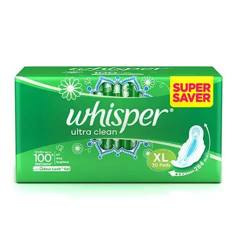 Whisper Ultra Clean XL 30 Pads