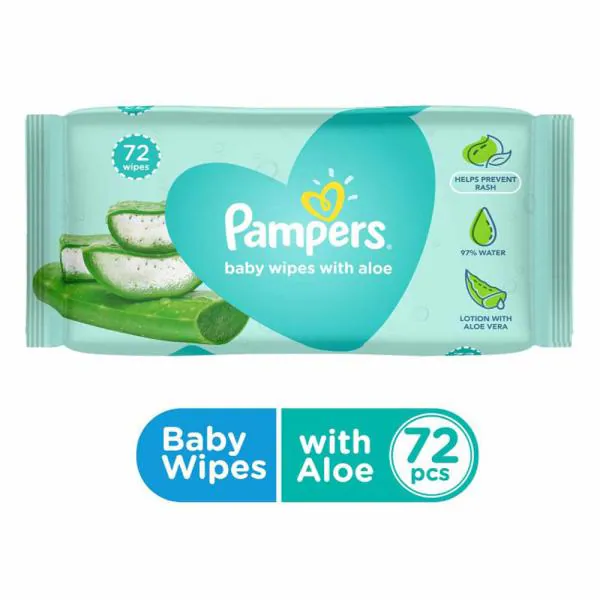 Pampers Baby Wipes 72 Pcs