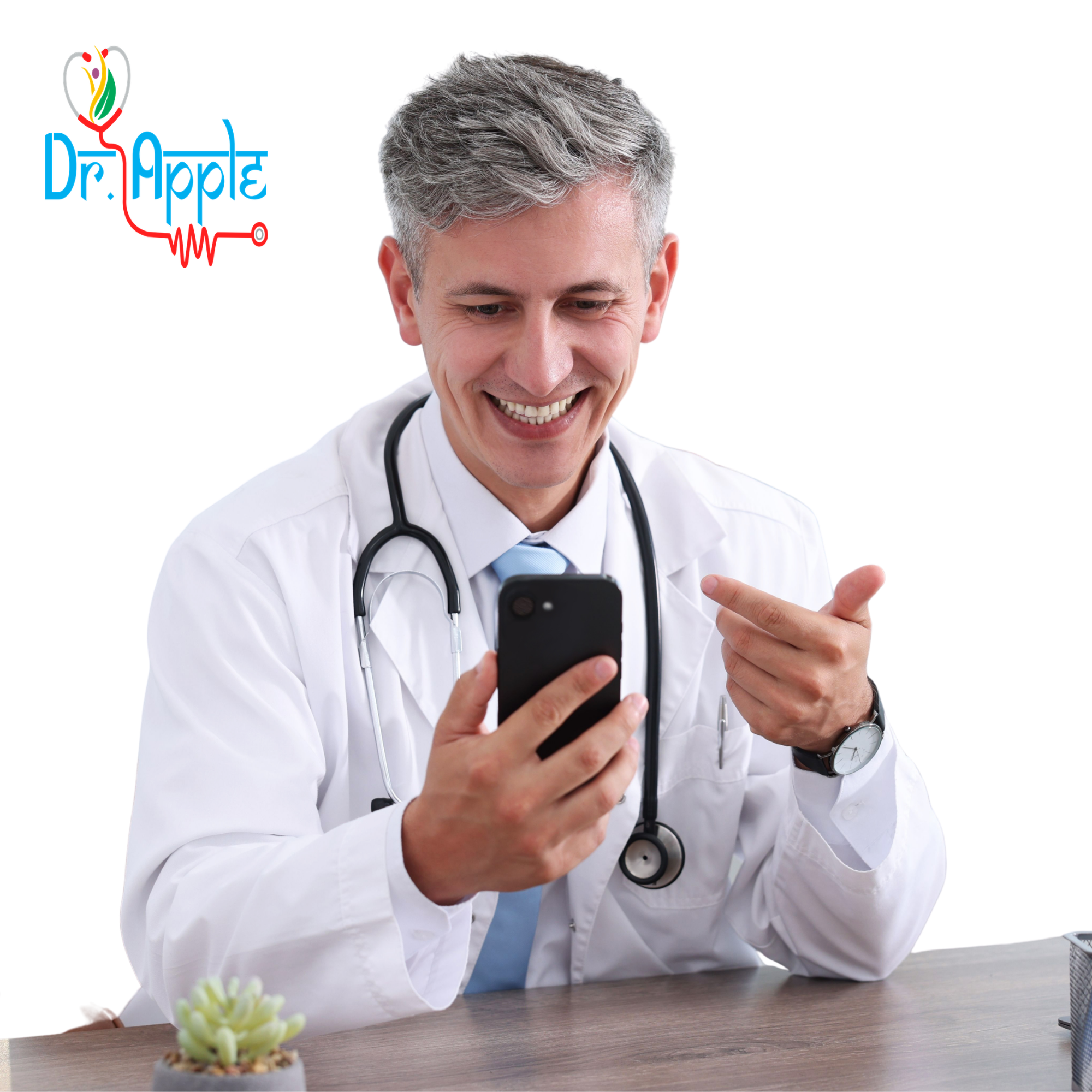 Phone with Total Health Solutions app